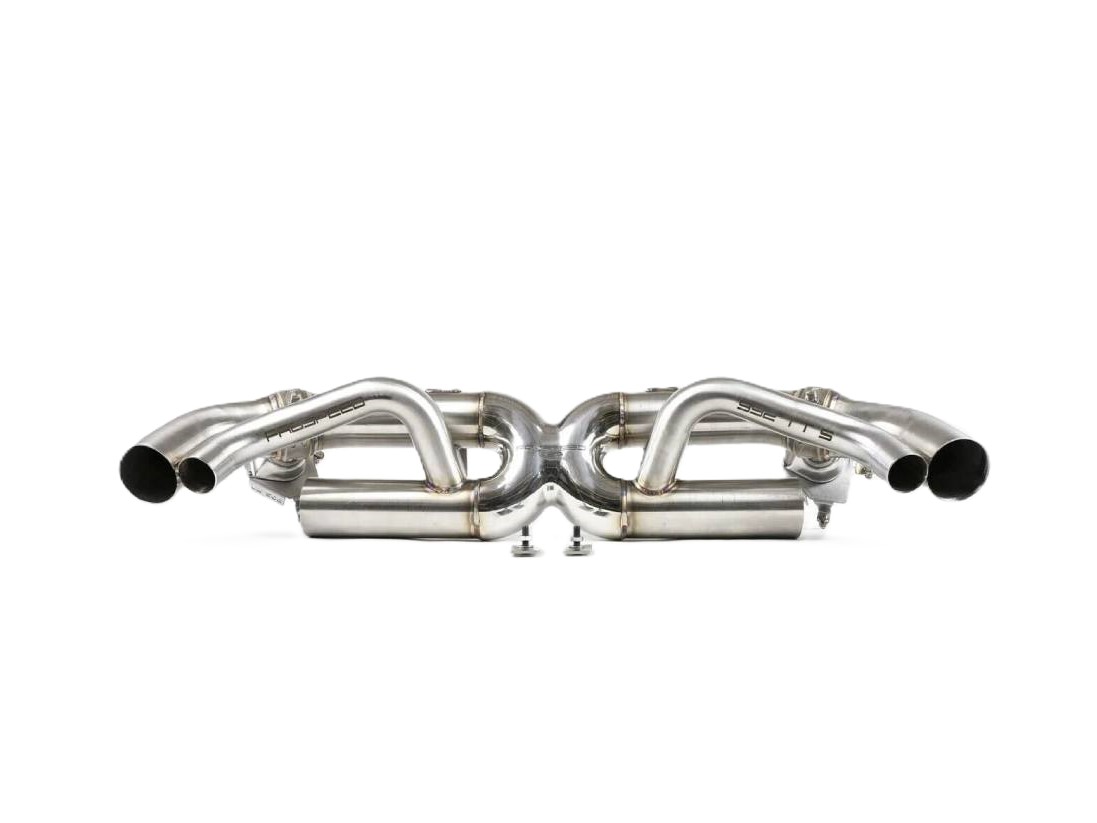 Fabspeed Cat-Back Valved Maxflo Exhaust System With Quad Tips. Porsche 992 Twin Turbo / Twin Turbo S (2021+) - 992251052A, 992298019 - FS.POR.992T.VLVQ