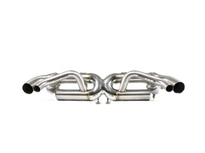 Fabspeed Cat-Back Valved Maxflo Exhaust System With Quad Tips. Porsche 992 Twin Turbo / Twin Turbo S (2021+) - 992251052A, 992298019 - FS.POR.992T.VLVQ