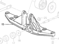 Gearbox Mount Carrier. Porsche 993 C2 MANUAL - 99337530900