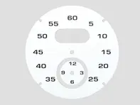 Sport chrono instrument face, White. Porsche 997 / 991 / Boxster / Cayman / Panamera - 97641997061 - F97 641 997 061, F97641997061