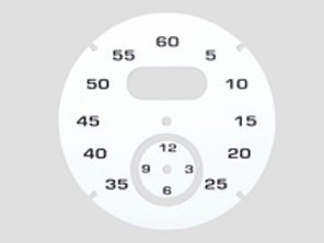 Sport chrono instrument face, White. Porsche 997 / 991 / Boxster / Cayman / Panamera - 97641997061 - F97 641 997 061, F97641997061