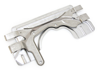 Centre muffler support bracket with heat protection. Porsche 997.2 - 99711302632, 99711302633