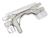 Centre muffler support bracket with heat protection. Porsche 997.2 - 99711302632, 99711302633