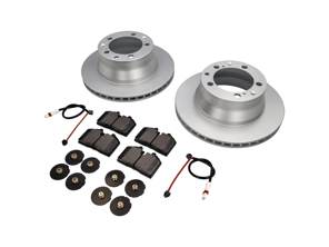 REAR Brake Pads and Brake Disc Package. Porsche 964 C4 1989-93 LARGE CALIPER - 96535293905, 96535293904, 95135204102, 96461236501, 99635208602, 99635208600, 95135204105, 96435193903, 93035193802, 93035193803, 93035193804, 93035193805, 93035194015, 93035194025, 95135193006, 95135193016, 95135193901, 95135193902, 95135193903, 95135193904, 95135193905, 95135193908, 96435193002, 96435193902, 96435293000, 96535293000, 96535293003, 96535293004, 96535293900, 96535293903, 99335293003, 99335293903, 96435193905, 96461236500, 96461236502, 99635208601, 96435209601, 96435209600