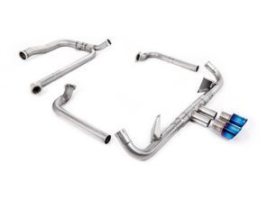 Milltek Sports Exhaust With Cat Replacement Pipe And Burnt Titanium Trims. Porsche 718 GTS 2.5L - 982251052E, 982251052F, 982251052G, 982251052J, 982251052L, 982251051D, 982251051K, 982251051F, 982251051G, 982251051J, 982251051L - SSXPO147