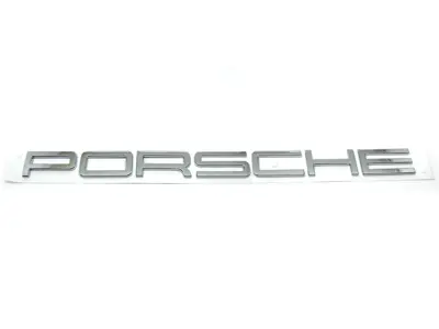 'PORSCHE'  CHROME Rear Lid Badge. Porsche 991 - 99155923500, 99155923502