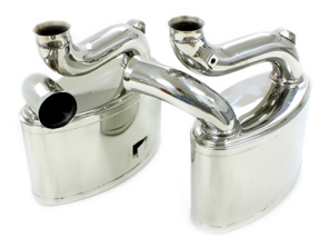 Exhaust Muffler / Silencer Sport System DesignTek for Porsche 993 Turbo / Turbo S - 99311104554, 99311104555, 99311104654, 99311104655 - 55-PS105, 125453