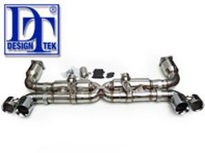 Sport Exhaust VALVETRONIC Porsche 997 Turbo 2010>> with 200 SPORTS CELL CATS -DesignTek - 3606009708