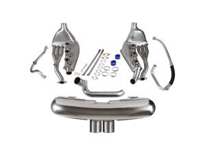 Sports exhaust set with 'GT3' style tail pipes  (no tinware mods needed). Porsche 911 3.2 Carrera - 93011104300, 93021102901, 93021133500 - 1620802410, 92.297S