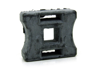 Centre radiator Rubber mount. Porsche 987 Boxster / 987C Cayman / 997.1 turbo - 99710643701, 99710643702