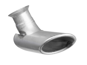 Exhaust tail pipe. Porsche 996 >>2001 - 99611125155, 99611125154, 99611125255, 99611125254