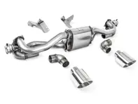 Milltek Sports Exhaust Rear Silencer Delete With Polished Trims. Porsche 718 Cayman GT4 / Boxster GTS 4.0L - 982251053E, 982251053K, 982251053F, 982251053H, 982251053D, 982251053G - SSXPO157