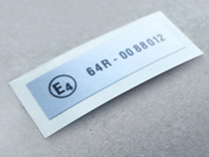 E4 regulation sticker Netherlands. Porsche 911 (993) RoW (1993 – 1998) - 9110002 - CB. 911.000.2