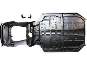 Floor pan & fuel tank section complete. Porsche 911 01/1963-07/1989 RHD Cars - 1683101600, 591100-0RHD, 591100, 91150105212, 91150105221, 91150105221GRV, 91150105224GRV, 91150105224, 90150105235, 90150105231, 90150105230, 91150105112GRV, 91150105112 - 1683101600