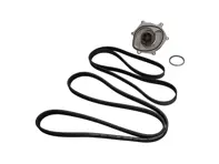 Water pump, belt & thermostat kit. Porsche 991.1 Carrera 2S / Carrera 4S - 0PB121035A, 9A110221800, 0PB903137A, 9A110222602, 9A110622603, 9A712111000, 9A110655900, 0PB121688