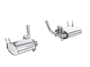 Milltek Sport Exhaust Valved Rear Silencers For Porsche Sports Exhaust (PSE). Porsche 996 Carrera 2 / 4 / Carrera 4S - 99611198404, 99611198504, 00004420018, 99660512301, 7PP906270, 00004420019, 00004420021 - SSXPO183