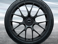 20'/21' 991.2 GT3 RS Magnesium, in Black (satin-gloss) Alloy Wheels Original Porsche - 99104460337