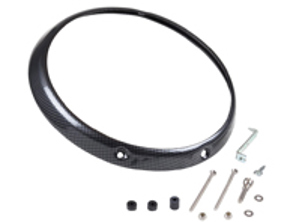 Headlamp outer bezel, Carbon look. Porsche 911/912 1965-86 - 91163193300, 1695151800 - 1695151800