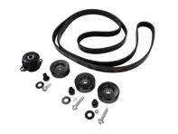 Full Pulley & Belt Kit - Tensioner, Idlers & Drive Belt - for Porsche 996 turbo / GT2 / 997.1 turbo / GT2 With Air Conditioning - 99610236550, 99611501670, 99611501672, 99907204109, 99907205901, 90006711703, 90006711705, 99611501571, 99611501576, 99610212553, 99611522171, 99611522172, 90037820009, 90037831301, 90007406302, 90007438001, 99919237950, 99919237951