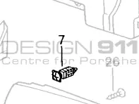 Door Card Expander Nut Porsche 996 / 986 Boxster - 99655583105, 99655583205