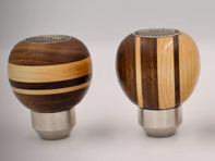 Walnut and maple wood gearshift knob. Porsche 356 - 69542419100, 69542419100/2