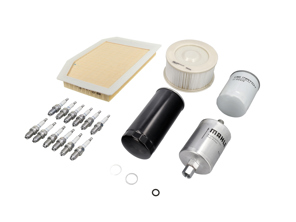 Engine Service Kit - Air/Fuel/Oil Filters, Spark Plugs & More - for Porsche 993 Carrera/Carrera S/Carrera 4/Carrera 4S/Carrera RS 1994-1998 - 99320720102, 99320720103, 99310720300, 99310720302, 99310720303, 99310720305, 92811025304, 92811025307, 99311032700, 99311032701, 99357247900, 90012311830, 99917018390, 99310090100, 99970126940, 00004400204