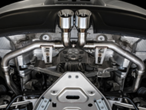 AWE Track edition exhaust system with Carbon fibre tips for Porsche 718 Boxster / Cayman - 3010-35000, 3010