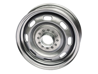 15' 5.5J Steel 'Knock off' wheel, Raw finish unpainted Porsche 356