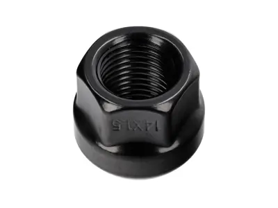 Wheel nut (Open Ended) Ball Seat R14 (Black Finish) fits various Porsche models - 1160400600, 90018200101, N  0201121, N0201121