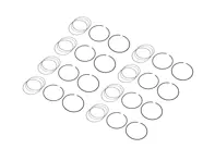 Piston ring set. Porsche 997 3.8L - 197837098, 3903MS-112