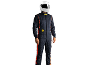 Momo pro-lite nomex race suit. Navy blue and orange
