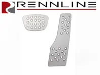 Rennline Aluminium 2 Piece Pedal Set Perforated. Porsche 944/996/997/986/987/Cayman/991/Panamera TIPTRONIC - P4522, P45.22
