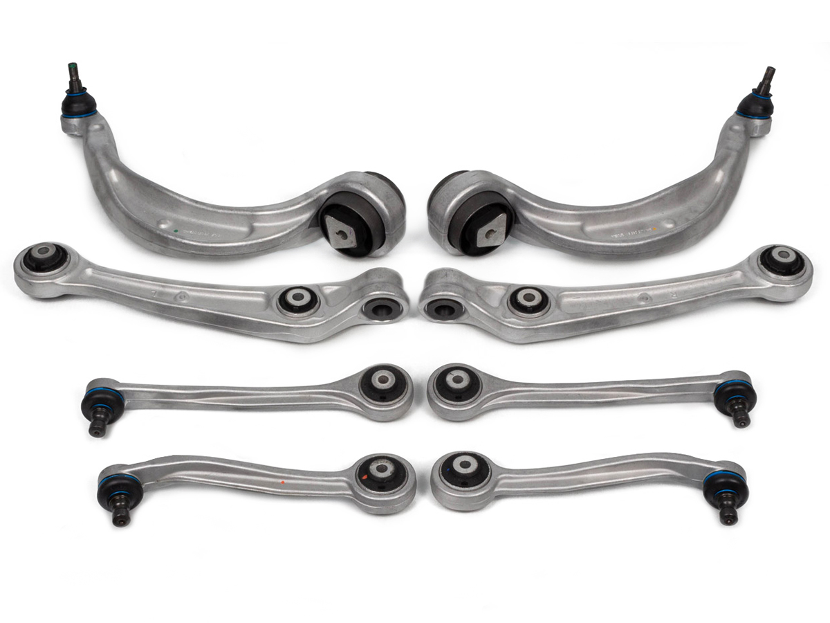 NEW Front Left Upper & Lower Forward & Rearward Suspension Control Arms Kit | Volkswagen Phaeton 2004 2006