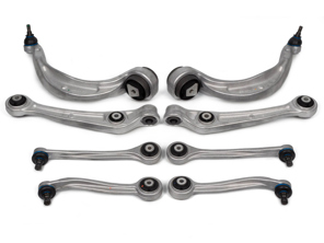Front suspension control arm kit (8pcs) complete. Porsche Macan - PAC407506, PAC407505, 95B407693, 95B407694, PAC407151, PAC407152, PAC407510, PAC407509