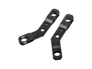 Heater control box lever set, butterfly style. Porsche 356A / 356B / 356C - 64421176000, 64421103906, 64421104006 - 644-211-760-00, 1623250400