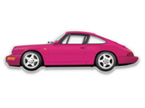 PORSCHE 964 RS. Shaped Plexiglass
