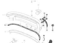 Restoration Bumper Seals Kit. Porsche 964 Coupe STD Body - 9645051430301C, 9645053410001C, 9645053420001C, 9645592930101C, 9645592940101C, 9645592950101C, 9645592960101C, 91179950307, 96450412301, 91153193102, 91153193202, 90153193320, 90153193520, 90153193620, 91153195101, 91154240303, 91154240403, 91153109503, 91153163200, 91153163100, 91154290500, 96454122500, 96454522500, 90154292121, 90154292221, 96454303502, 96454303602, 91154249140, 96450412303