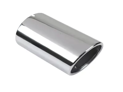 Tail pipe sleeve in Chrome. Porsche 924S / 944 - 94411108301/1, 94411108301, 1620706300, 92.490SKIN, 92.490, 1620613200, 477253191C, 477253191G, 477253191F - 1620706300
