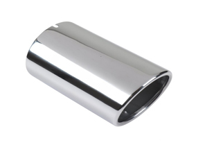 Tail pipe sleeve in Chrome. Porsche 924S / 944 - 94411108301/1, 94411108301, 1620706300, 92.490SKIN, 92.490, 1620613200, 477253191C, 477253191G, 477253191F - 1620706300