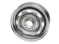 15' 4.5J Steel 'Knock off' wheel, Raw finish unpainted Porsche 356
