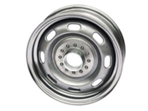 15' 4.5J Steel 'Knock off' wheel, Raw finish unpainted Porsche 356