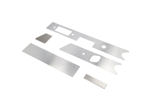 Dashboard aluminium facia trim set LHD. Porsche 911 / 912 - 90155204152 - 1689807610, 1689807710, 1689807810