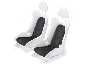Seat cover and standard foam set in Alcantara for Porsche 918 fixed carbon bucket seats - 9GT881303BY