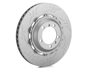 Two piece brake disc rotor, Front. Formula:R. Porsche 981 Cayman GT4 without PCCB (OE No 98134140580 & 98134140680) - 98135140580, 98135140680, 9GT615301N, 9GT615302N, 98135140581, 98135140681