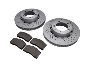 FRONT Brake Pads and Brake Disc Package Porsche 993 Turbo - 99335104510, 99335104610, 99335194900