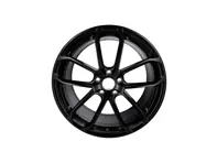 Front 22-inch GT Design Alloy wheel, in Matt Black. Porsche 9YA / 9YB Cayenne - 9Y3601025BAJE1, 9Y3601025APJE1