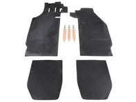 Rubber floor mat set, Black. Porsche 911/912 LHD - 90255101120, 90155101223, 1601700610, 90155101220, 90255101120, 90255112120, 90255112220 - 1601700610