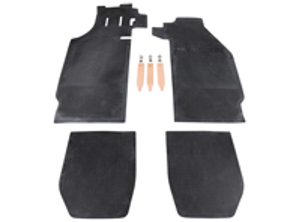Rubber floor mat set, Black. Porsche 911/912 LHD - 90255101120, 90155101223, 1601700610, 90155101220, 90255101120, 90255112120, 90255112220 - 1601700610