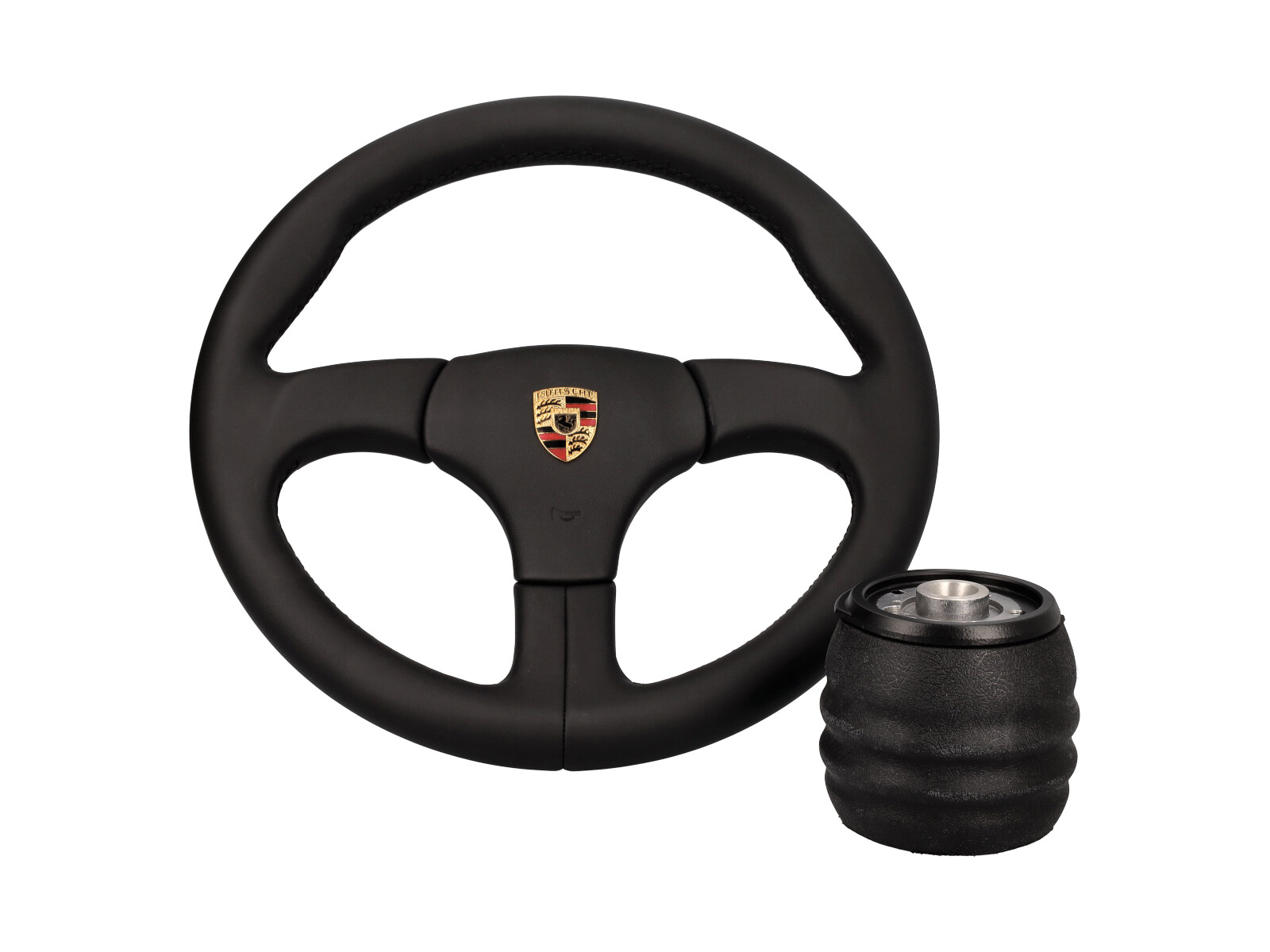 VOLANTE KART 27 CM - A Sgancio Rapido 3 Razze In Alluminio E ABS (NERO) - Foto 11