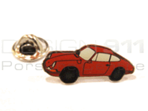 Pin Badge 'Porsche 911' Red